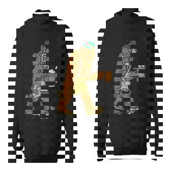 German Bigfoot Sasquatch Beer Lederhose Oktoberfest Sweatshirt Unisex | Mazezy