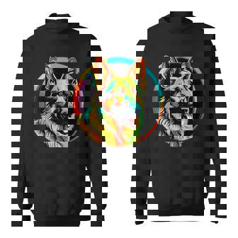 German Shepherd Dog Pop Art Pet Love Mom Sweatshirt Unisex | Mazezy