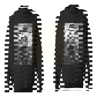 German Shepherd Dog Ufo Alien Extraterrestrial Selfie Sweatshirt | Mazezy