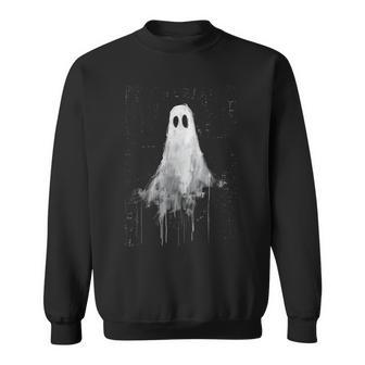 Ghost Horror Spirit Spooky Scary Halloween Goth Aesthetic Sweatshirt | Mazezy