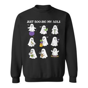 Ghost Occupational Therapy Halloween Ot Therapist Spooky Sweatshirt - Thegiftio UK