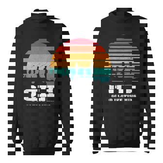 GILF GOD I LOVE Fishing Funny Angling Pun Sweatshirt Unisex | Mazezy