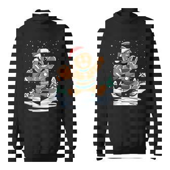 Gingerbread Man Football Ugly Christmas Pajamas Costume Sweatshirt | Mazezy