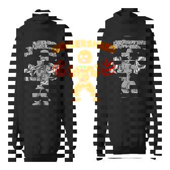Gingershred Gingerbread Workout Pjs Christmas Xmas Men Sweatshirt - Thegiftio