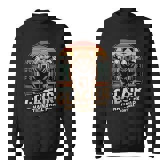 Glacier National Park Bear Vintage Montana Hiking Camping Sweatshirt Unisex | Mazezy