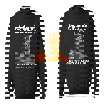 Goat Greatest Of All Time Meme Sweatshirt - Thegiftio