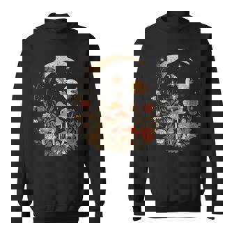 Goblincore Dark Cottage Core Moon Mushrooms Aesthetic Sweatshirt | Seseable CA