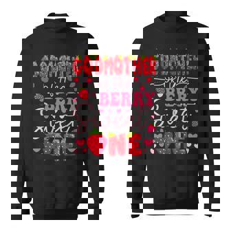 Godmother Of The Berry Sweet One Strawberry 1St Birthday Sweatshirt - Monsterry