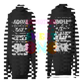 Godmother Of The Sweet One 1St Birthday Donut Bday Party Sweatshirt | Mazezy