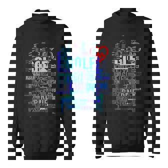 Words Of Golf Golf Addict Golf Lover Golf Player Sweatshirt - Thegiftio