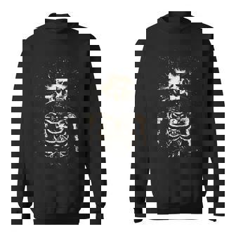 Goth Grunge Skeleton Skull Y2k Gothic Alt Emo Dark Aesthetic Sweatshirt | Mazezy