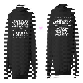 Im Grandma's Favorite Granddaughter Humor Family Quote Sweatshirt | Seseable UK