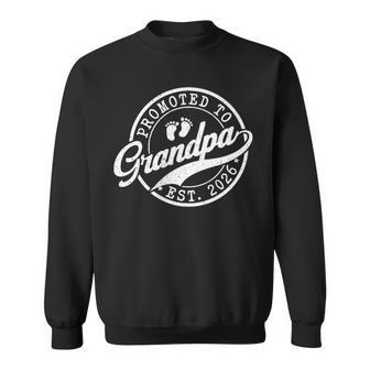Grandpa Est 2026 Announcement Promoted To Grandpa Sweatshirt - Thegiftio UK