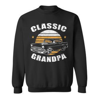 Grandpa Vintage Retro Classic Car Lover Enthusiast Sweatshirt - Thegiftio UK