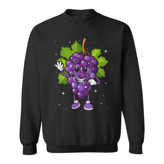 Grapes Fruit Cute Grapes Fruit Themed Outfit Sweatshirt - Thegiftio UK