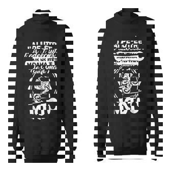 Grapheino Co Motard Motarde Drole Dans Ma Tête Jeuis Ma Moto Noir Adulte Sweater e - Cadeauxyz