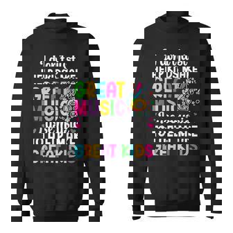 Great Music Teacher Appreciation Music Teaching Sweatshirt Unisex | Mazezy