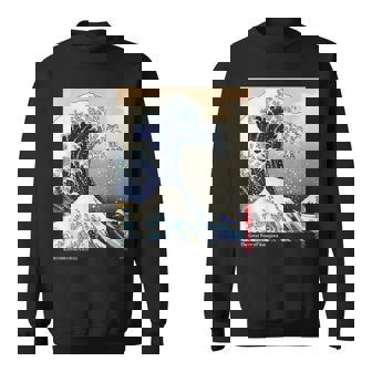 The Great Wave Off Kanagawa Famous Japanese Wave Painting Sweatshirt - Monsterry