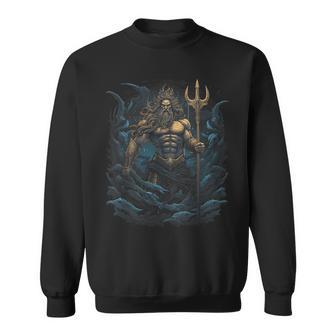 Greek Poseidon Ancient Greece Sweatshirt - Thegiftio UK