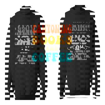 Groovy Canyoning Books And Coffee Reading Lover Sweatshirt Unisex | Mazezy