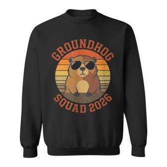 Groundhog Day 2026 Respect The Shadow Retro Graphic Sweatshirt | Mazezy