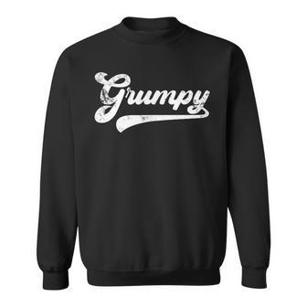 Grumpy Vintage Retro Father's Day For Grumpy Grandpa Sweatshirt - Thegiftio UK