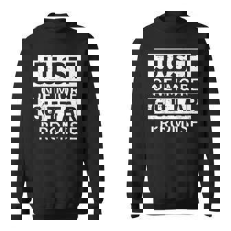 Guitarrasolo Una Guitarra Más Prometo Regalo Para Los Amantes De La Guitarra Camisa de entrenamiento - Regaloses