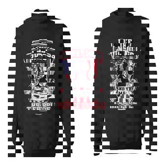 I Like Guns Dogs And Maybe 3 People Back Print Gun Dog Sweatshirt - Monsterry