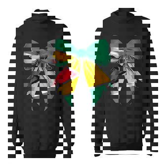 Guyana Flag Guyanese Pride Coquette Ribbon Sweatshirt | Mazezy