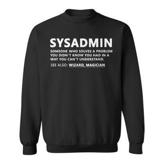 Hacker Programmer Informatik Html Admin Binär Usbysadmin Sweatshirt - Geschenkecke