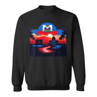 Haitian Flag Day Love Haiti Haitian Haitian Roots Haiti Flag Sweatshirt - Thegiftio UK