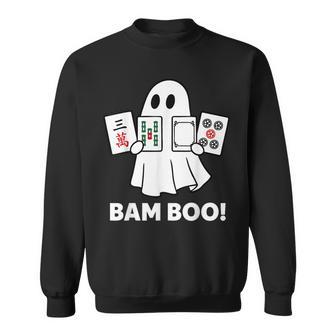 Halloween Ghost Playing Mahjong Spooky Bam Boo Costume Sweatshirt - Thegiftio