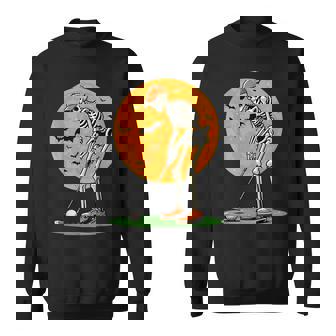 Halloween Golf Skeleton Spooky Golfer Halloween Golfing Sweatshirt - Thegiftio