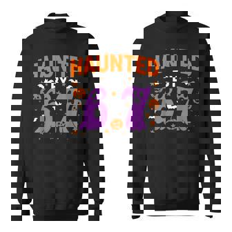 Halloween Haunted By 67 Haunted By 6-7 6 7 Sweatshirt | Mazezy