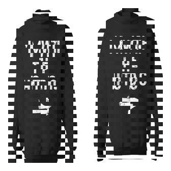 Halloween I'm With The Hot-Dog Matching Costume Men Sweatshirt | Seseable UK