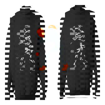 Halloween Pickleball Skeleton Pickleball Halloween Sweatshirt | Mazezy