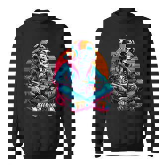 Halloween Skeleton Gamer Video Gaming Sweatshirt | Seseable FR