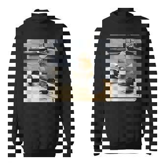 Hamster Deadlift Entrenamiento Divertido Lindo Rata Halterofilia Meme In Mangas Camisa de entrenamiento - Regaloses