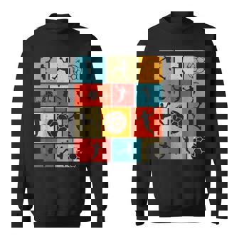 Hand Handball Joueur Handballeur France Enfant Garçon Retro Sweater e - Cadeauxyz