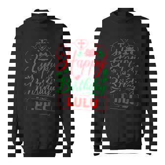 Happy Birthday Lulu かわいいクリスマスルル スウェットシャツ - Kawaiitshirt