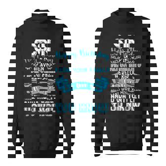 Happy Birthday To My Son In Heaven Lost Son Memorial Sweatshirt - Thegiftio