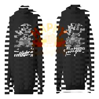 Happy Thanksgiving Turkey Family Dinner Thanksgiving Sweatshirt | Mazezy