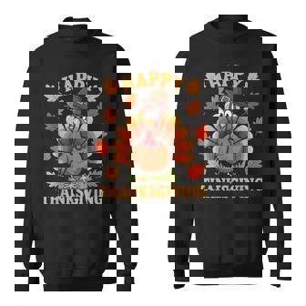 Happy Thanksgiving Turkey Family Dinner Thanksgiving Sweatshirt | Mazezy
