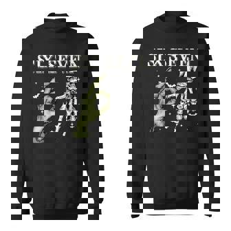 Haunted By 67 – Skeleton Hands Halloween Costume Sweatshirt - Thegiftio