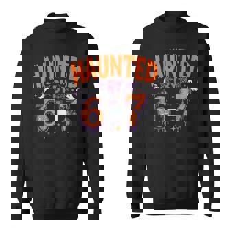 Haunted By 67 Haunted By 6-7 6 7 Halloween Sweatshirt | Mazezy