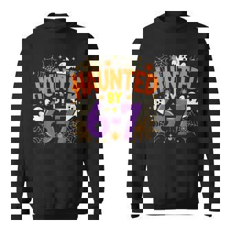Haunted By 67 Six Seven Meme Spooky Ghost Halloween Sweatshirt | Mazezy