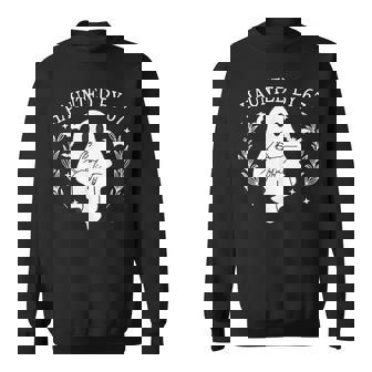 Haunted By 67 Six Seven Gen Alpha Z Ghost Halloween Sweatshirt - Seseable