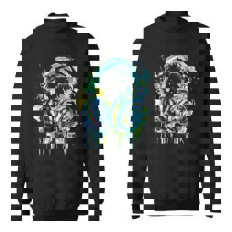 Headphones Music Dj Music Lover Music Headphones Splash Edm Sweatshirt | Mazezy