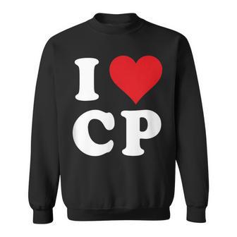 I Heart Cp Initials I Love CP First And Last Name C P Sweatshirt - Monsterry