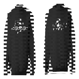 Heartbeat Golf Swing Golfing Golfer Sweatshirt Unisex | Mazezy